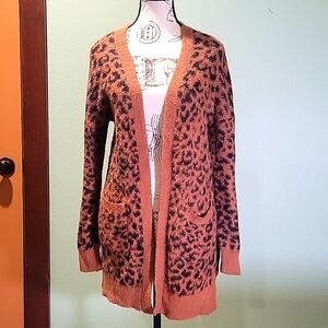 Maurices Leopard Print Cardigan Sweater
